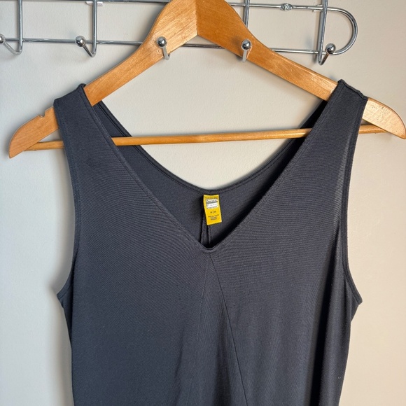 Lole Women's Lightweight Stretch Tank Top Dress V-Neck Flared Hem Black‎ Medium - Picture 4 of 14